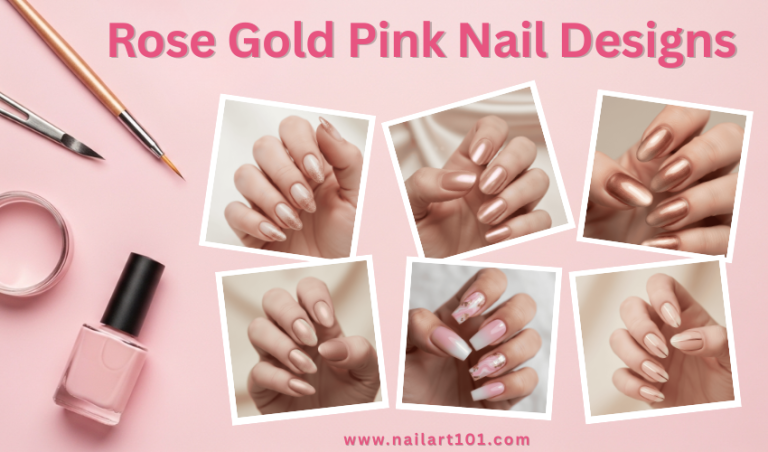 30 Rose Gold Pink Nail Ideas That Shimmer
