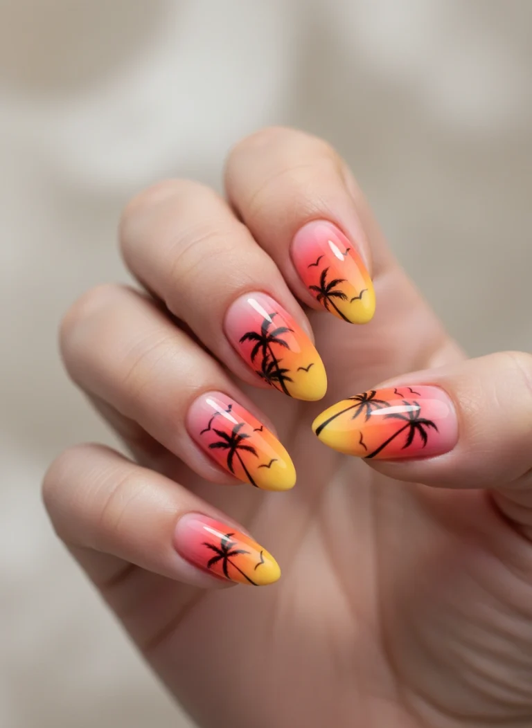 20 Stunning Tropical Nail Designs for Vacation Mode