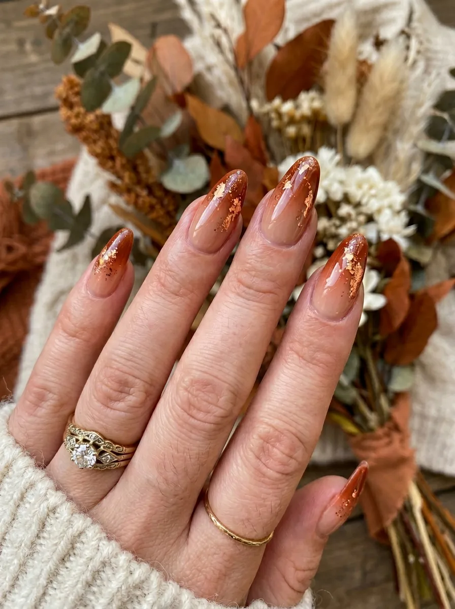 Copper Foil and Terracotta Ombre