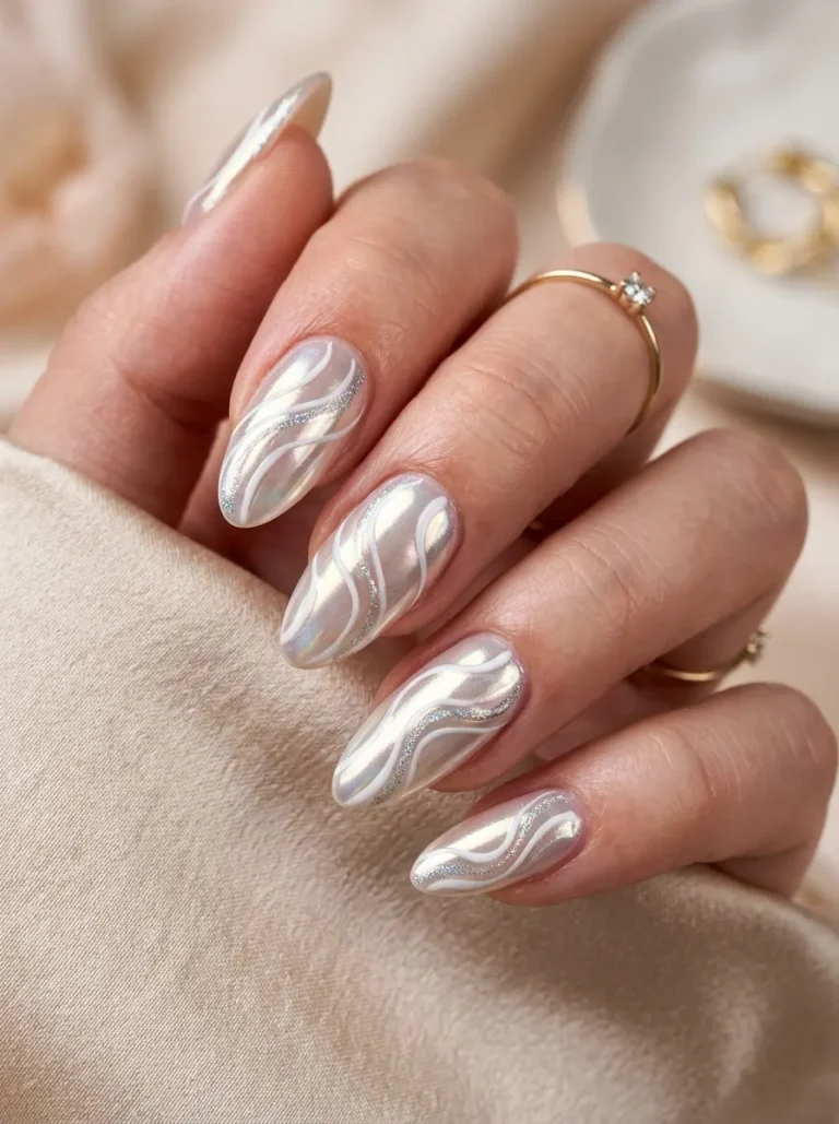 Abstract Swirl Nails