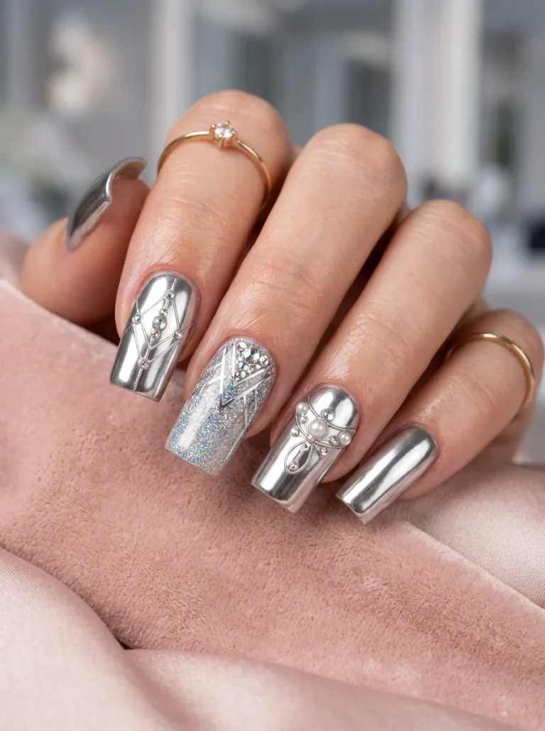 Chrome Finish Square